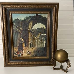 Roman Ruins vintage framed prints - 11”x14” - set of 2